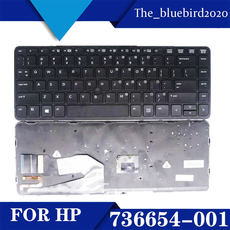 Sh+ 736654-001 731179-001 For HP EliteBook 840 G2 Backlit Keyboard With Pointing Stick