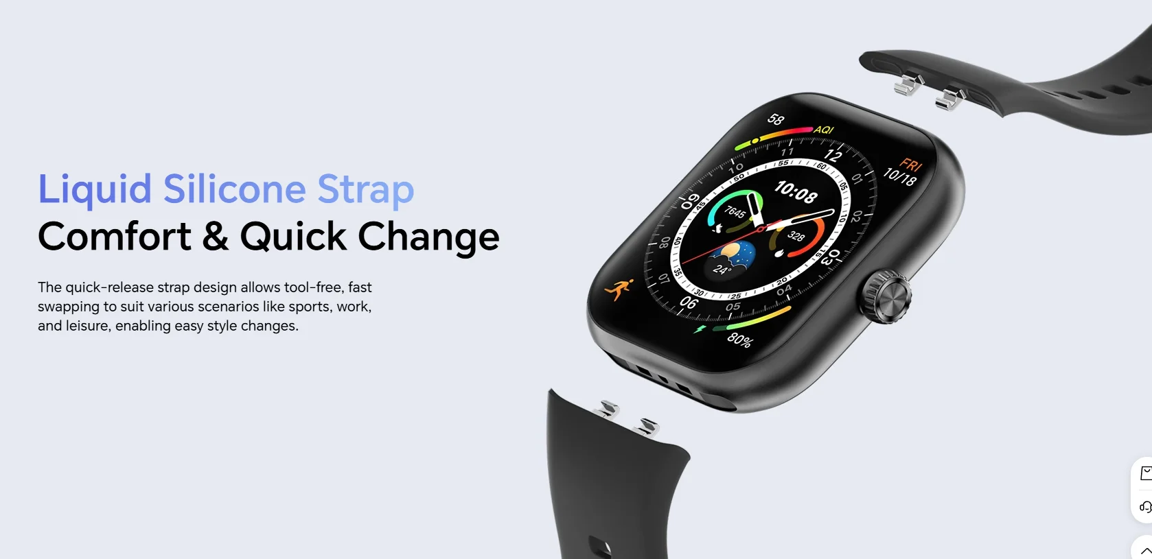HONOR CHOICE INFOWEAR Watch 2 Pro 1,97" AMOLED-Display mit Schlankem Rahmen S Autonomes GNSS Unterstützt Barometer und Kompass – Detail 9
