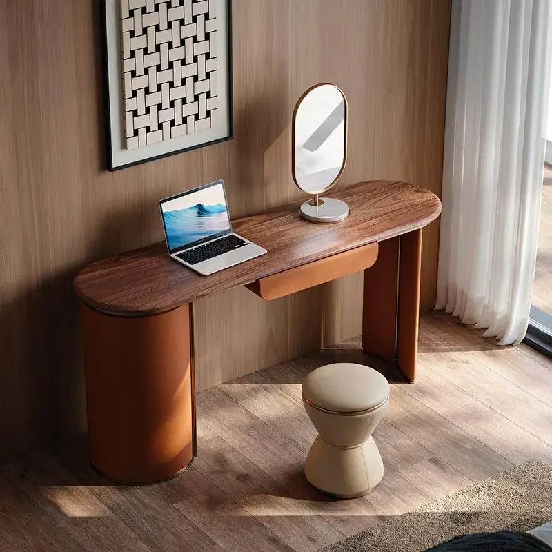 Polished Large Modern Sleek Dressing Table Premium Decorative Minimalist Functional Dressing Table Toelettentafel Room Furniture