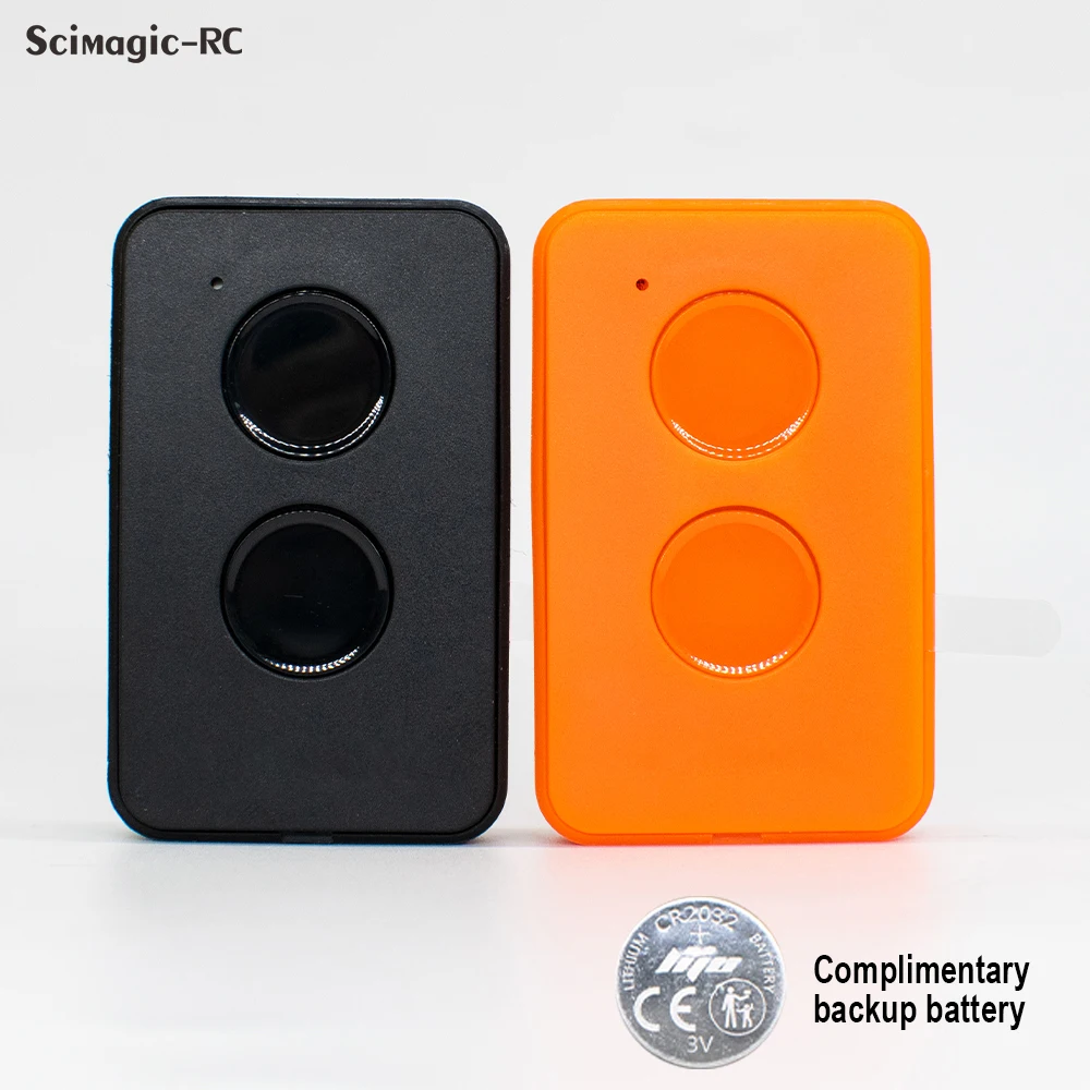 

Key Fob Remote Control for Automatic Gates and Barriers DORHAN TRANSMITTER 2 PRO 2-PRO Black/Orange extra battery