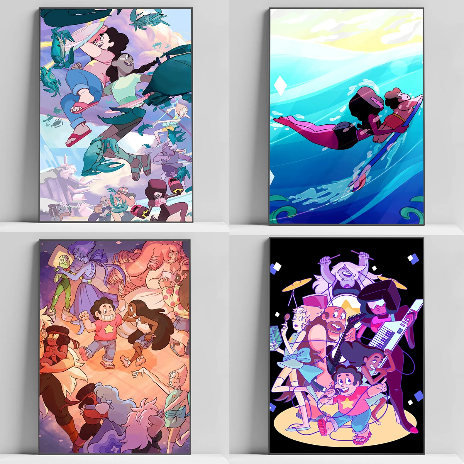 

Steven Universe Cartoon Poster Painting on Canvas Home and Decoration Posters for Wall Decor Print Art Decorative Paintings Home