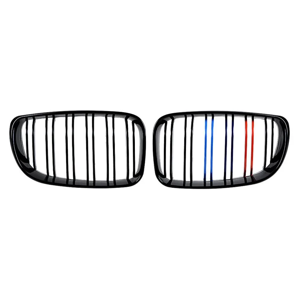 Für bmw e81 e87 e82 e88 128i 130i 135i Auto Front stoßstange Nieren gitter Renn gitter Gitter glänzend schwarz Doppel latten Grill 07-11 – Detail 6