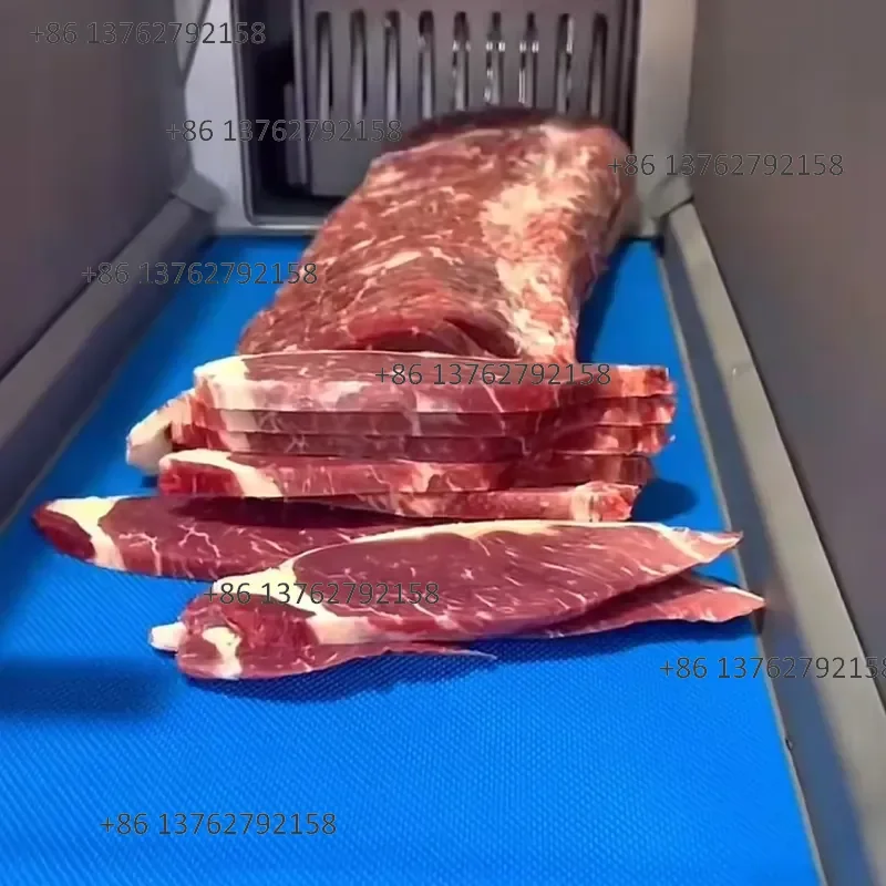【2026】 New Stainless Steel Frozen Meat Slicer | Commercial Automatic Cutter with Adjustable Thickness for Beef Pork & Lamb