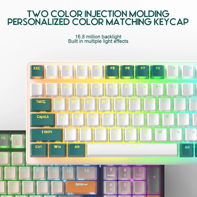 

100 Keys USB Wired Keyboard Game Machinery illuminated Keyboard E-sports Office Gaming Keyboard for Computer