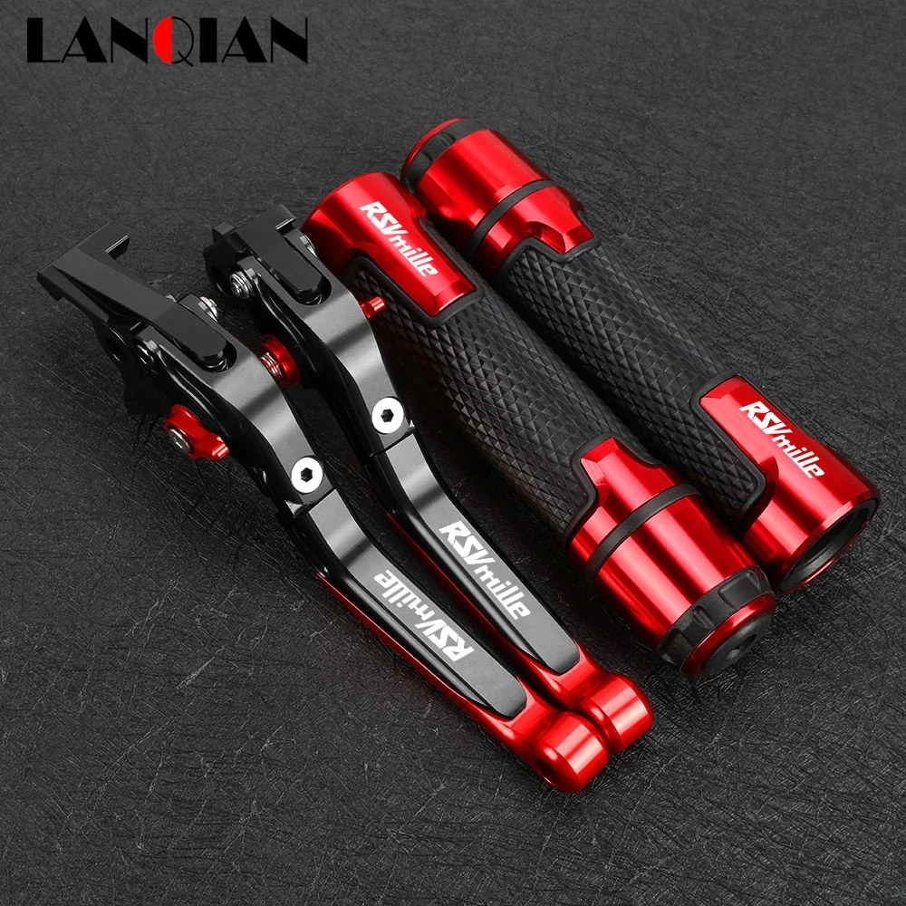 

FOR Aprilia RSV MILLE 1999 2000 2001 2002 2003 Motorcycle Accessories Adjustable Brake Clutch Levers Handlebar Hand Grips Ends