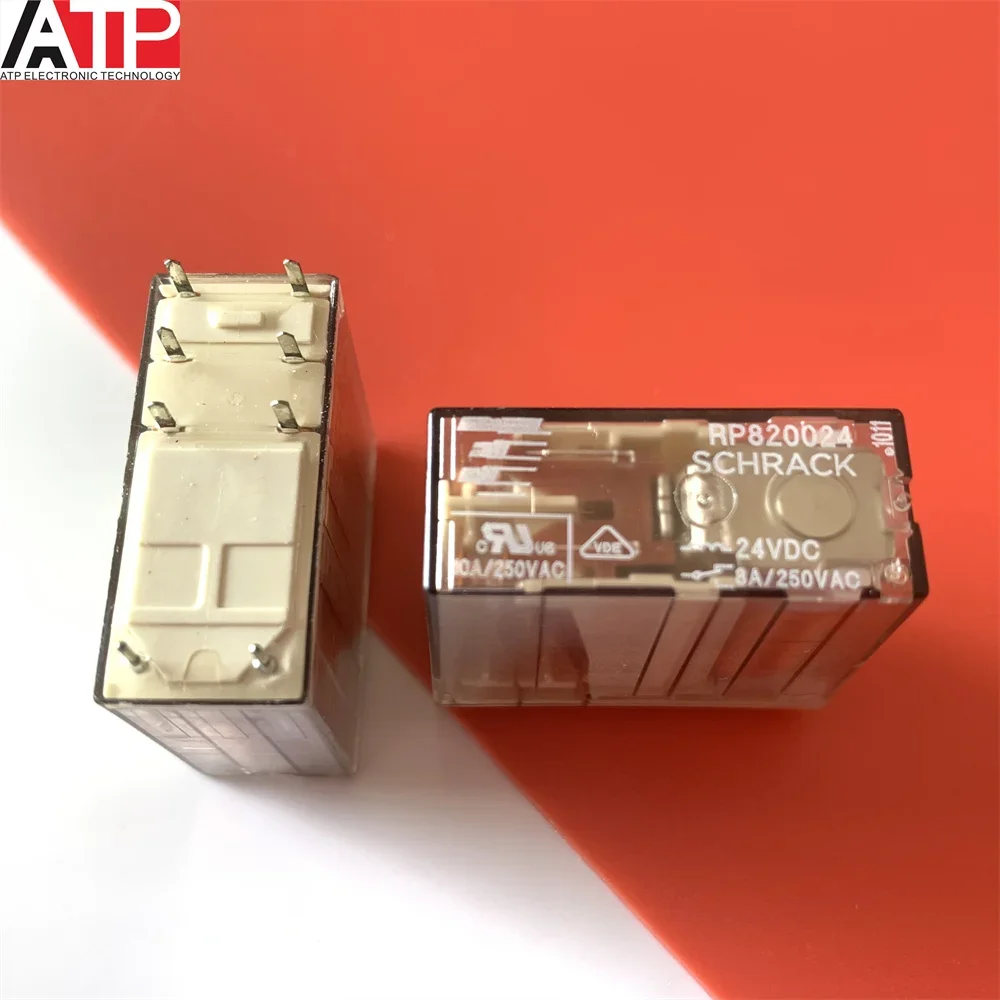 1PCS RP82002424VDC two open two closed relay 8 pin genuine Original spot inventory