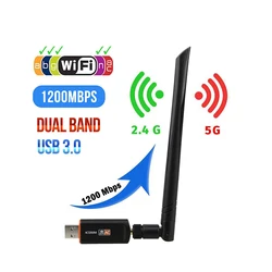 1200Mbps Wireless Wifi Adapter 802.11n/g/a/ac 2.4G&5G Wifi Antenna  Internal  ETHERNET Adaptador Wifi for Laptops Desktop