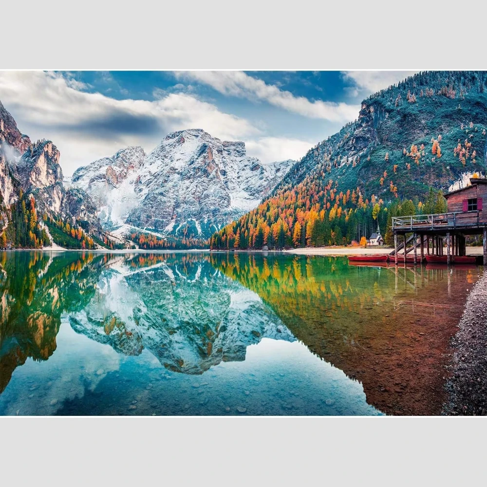 Oil Painting By Number DIY Quiet Natural Landscape Wall Decor for Game Room or Living Room Gift No Frame