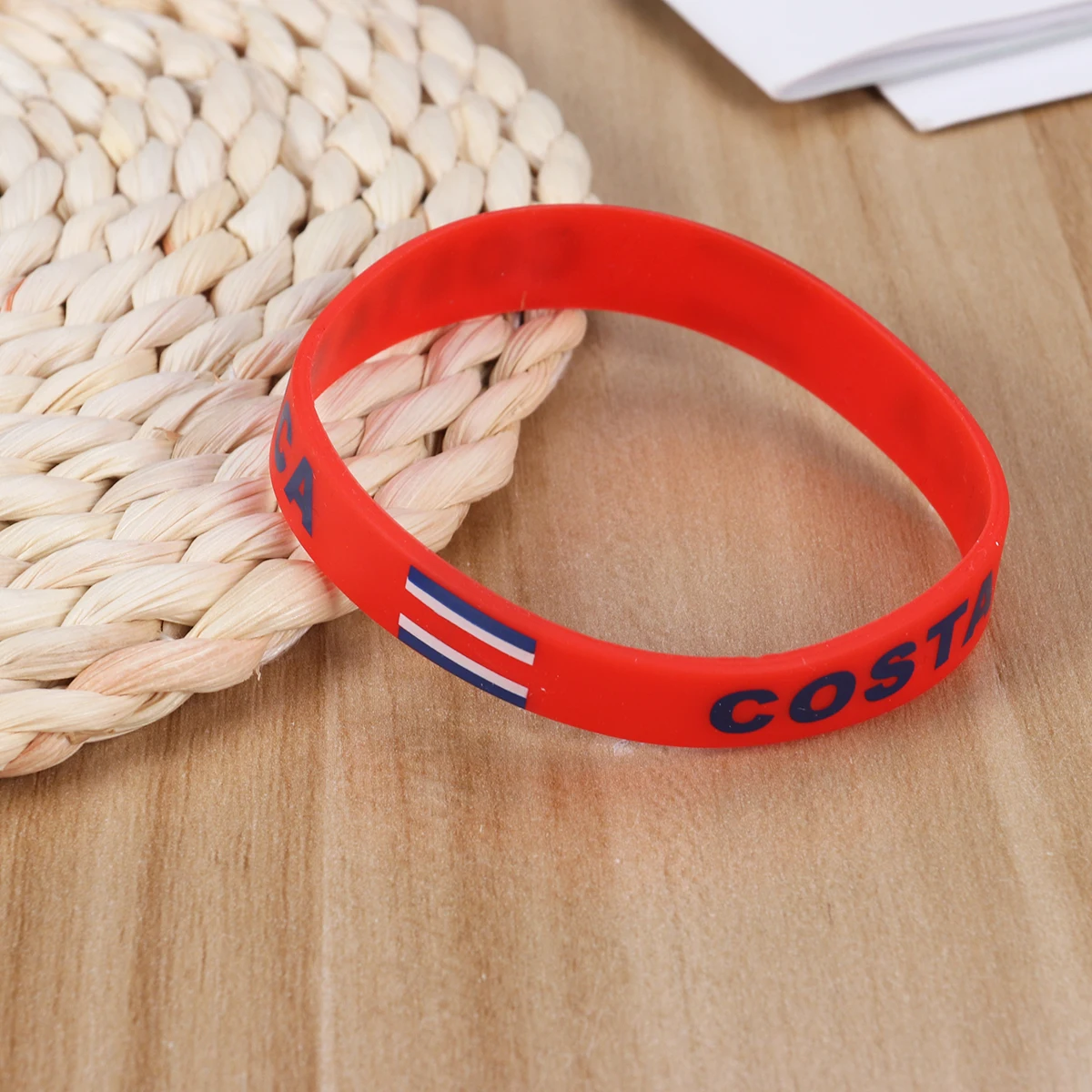 

6 Pcs Silicone Wristbands Country Football Rubber Bracelets Pouch Symbolic Mexican Durable One Size Fits Most Suitable Matches