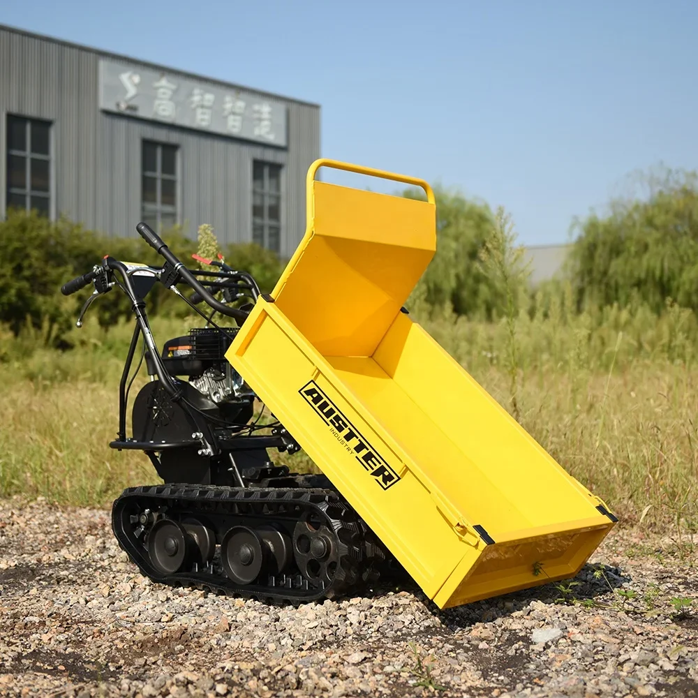 CE Approved 300kg Loading Capacity Power Mini Wheelbarrow Customized Track Crawler Mini Dumper