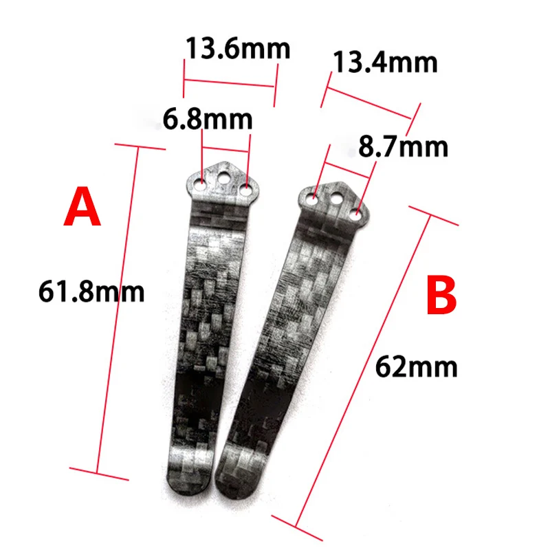 Réinitialisation de poche à couteau en fibre de carbone, 2 types, Spyderco C223 C81 C11 C10 Benchmade 551 535 940 710 HaitiCQC ZT0620 0630