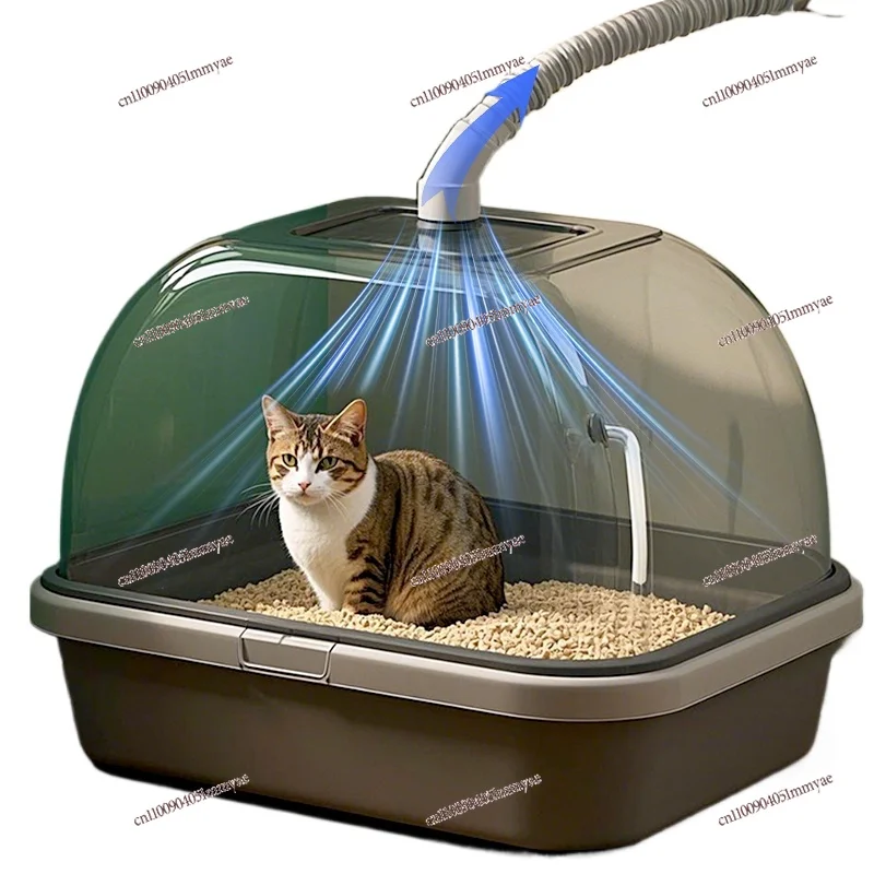 

Cat Litter Box Exhaust Fan Fully Enclosed Cat Toilet Exhaust Fan Deodorant Pet Deodorant Beads Deodorant Ventilation Fan