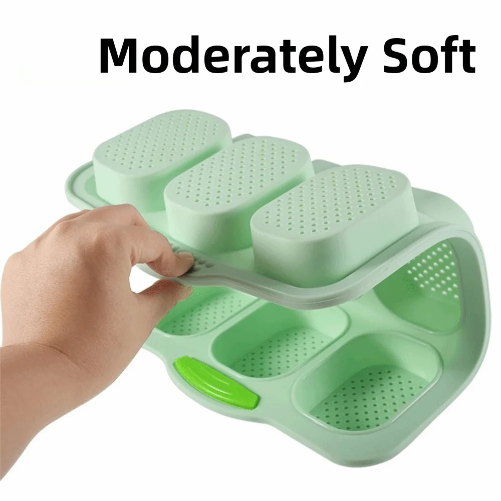 Bakeware 9 Grids Silicone Cake Mold Silicone Non-Stick Bread Baking Form Non-slip Reusable Silicone Baking Pan Baking Tool
