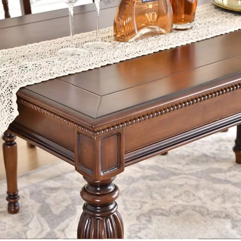 تصميم المكتب طاولات الطعام أقواس الساق الكتابة طاولات الطعام الفاخرة الشمال صالون المطبخ أثاث تافولا دا برانزو الخشبي #5