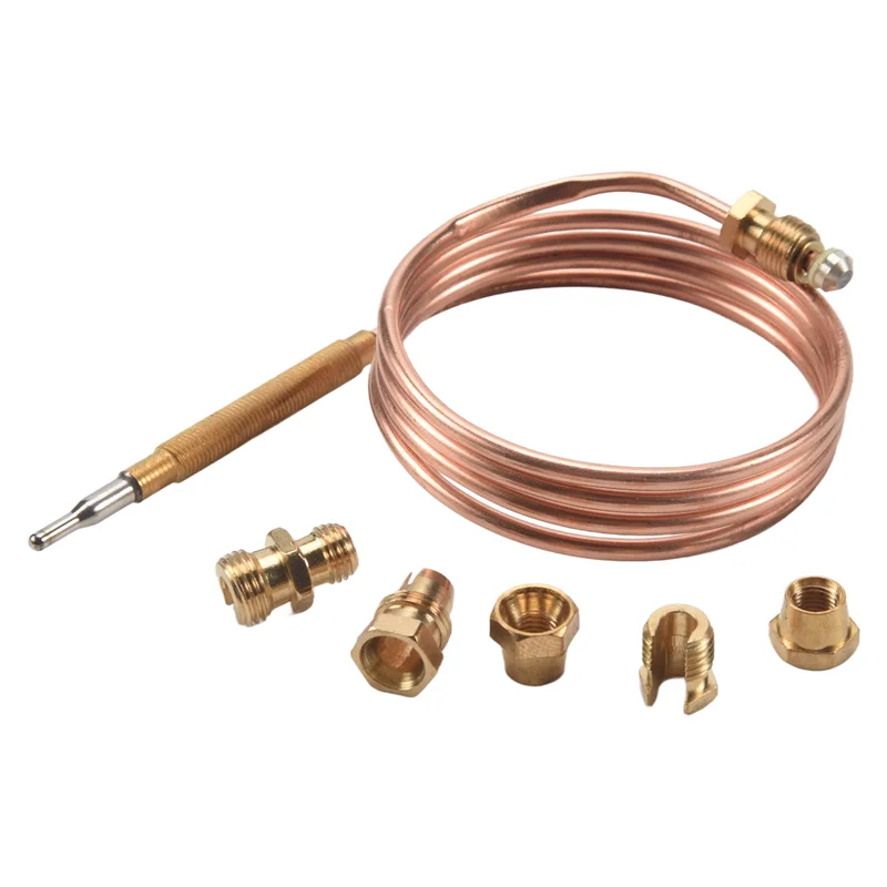 

Стильная универсальная термопара для газовой плиты с 5 гайками, сменный адаптер для термопары для нагрева газовой горелки