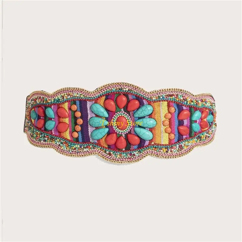 n58f-エレガントなウエストベルト-ジーンズ-パンツ-ベルト-ハンド-ビーズ-レディース-ボディジュエリー