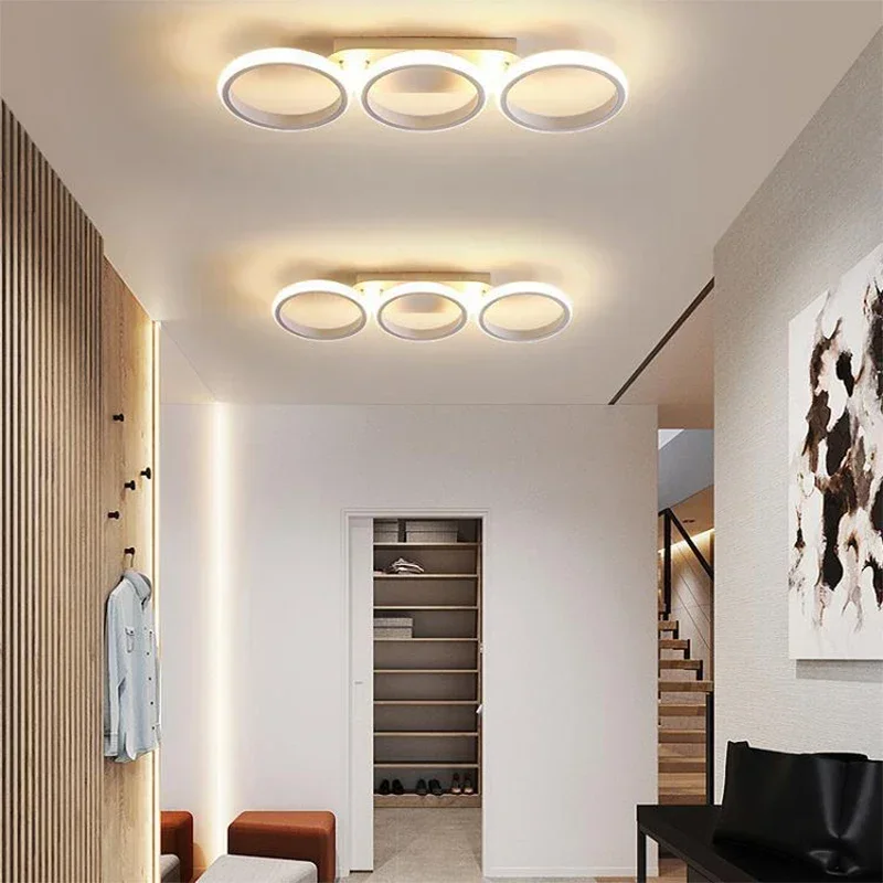 Imagem -05 - Lâmpada do Teto Led Moderno Lustre para Corredor Corredor Quarto Sala de Jantar Decoração de Casa Luminárias Interiores Brilho