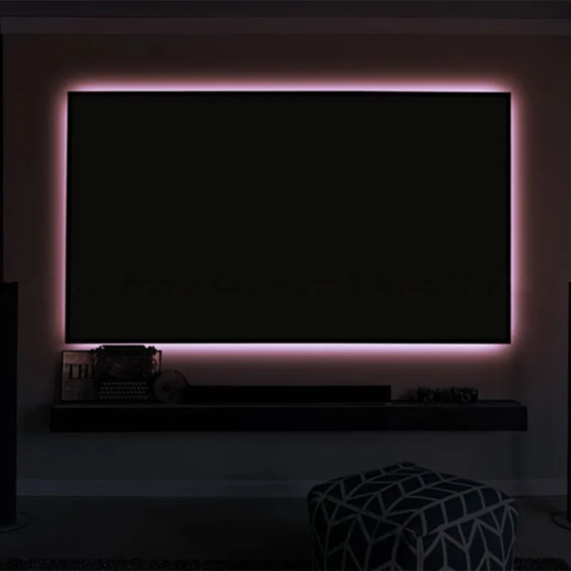 MIVISION M3ALR 96% Cahaya Ambien Penolakan Layar Bingkai Tetap 4K Proyektor Home Theater Berlian Hitam ALR1.5