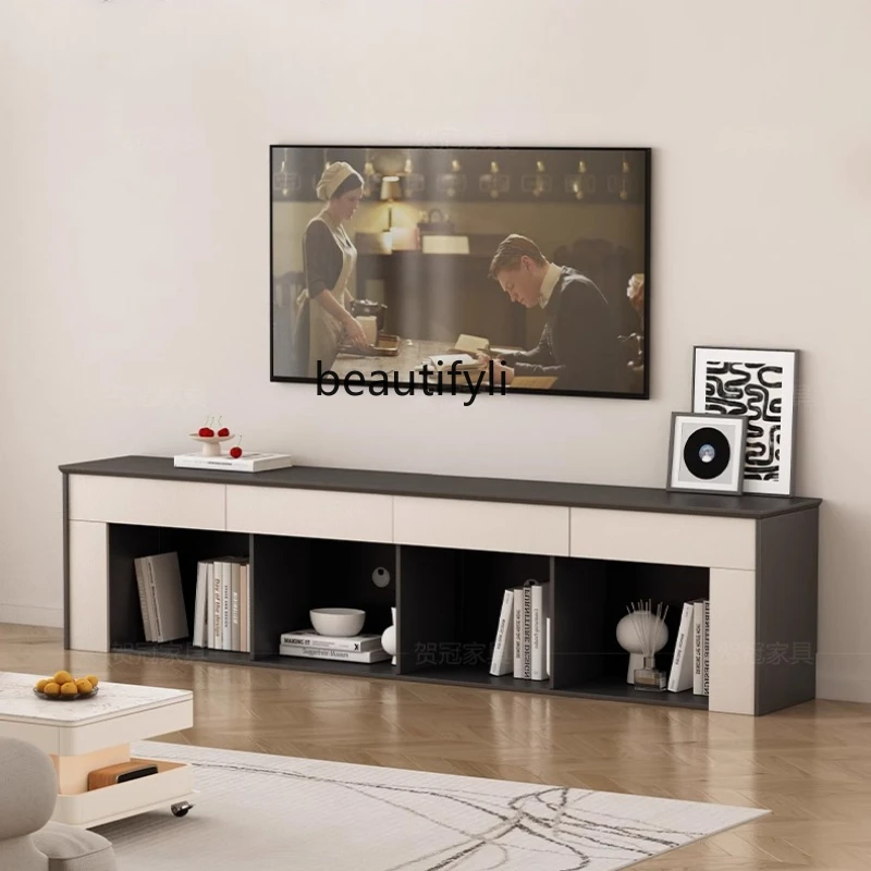 

French fireplace TV cabinet integrated decorative cabinet living room antique fireplace floor cabinet