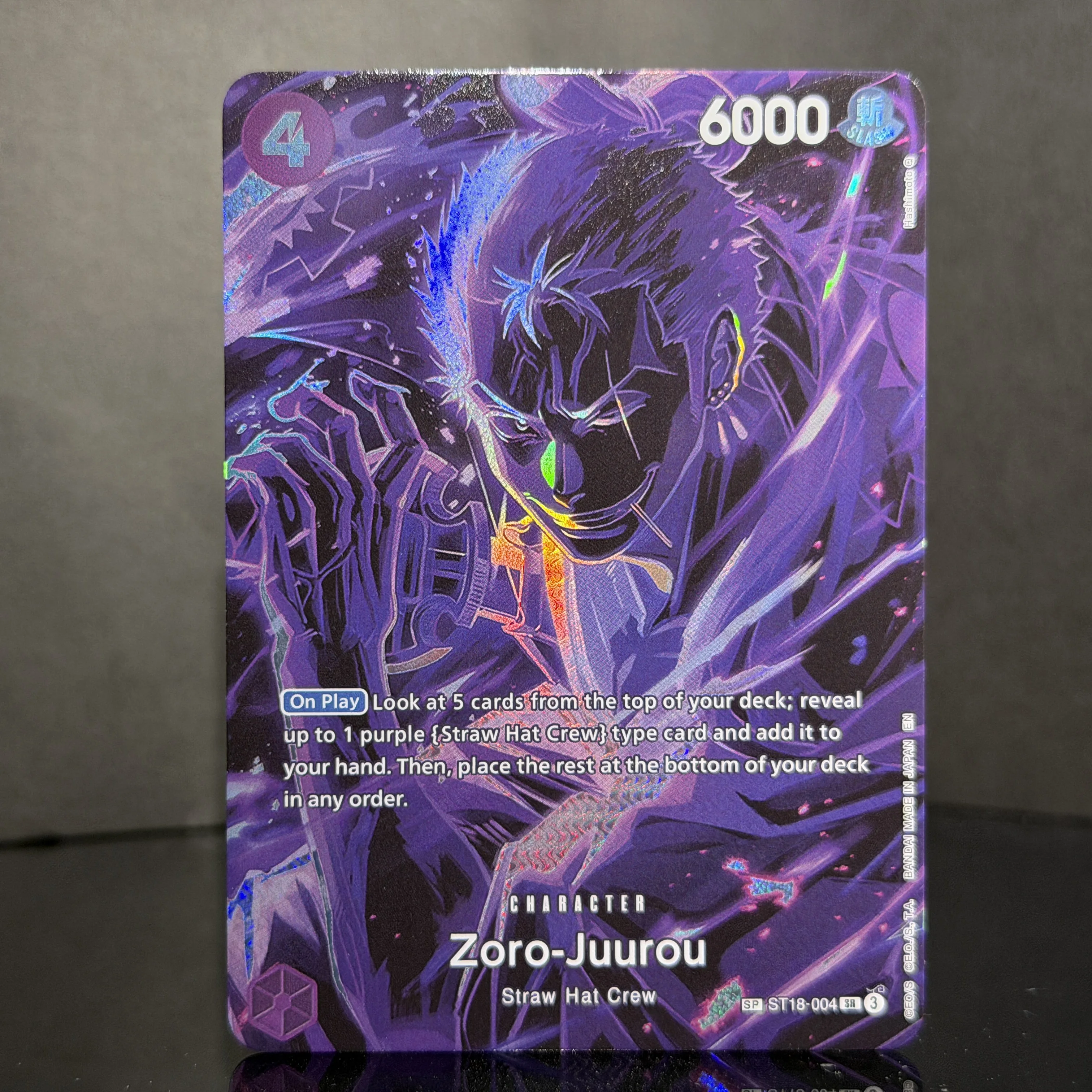 OPCG SP TR Hot Collectible Cards Holo Laser Shine Gold Foil PRB02