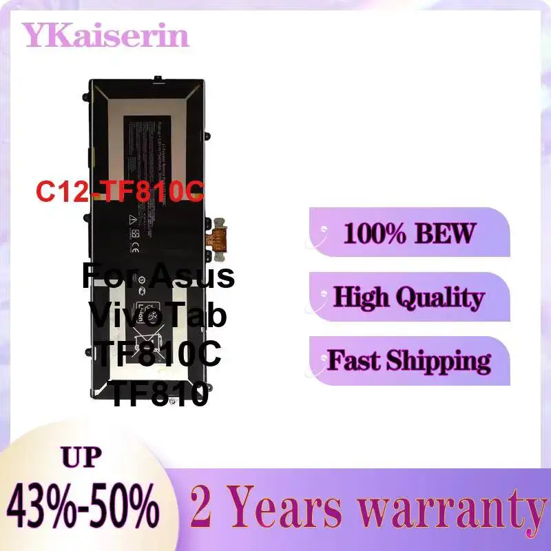 C12-TF810C Tablet Battery For Asus Vivotab TF810C TF810 7940mAh Hardwearing Fast Shipping