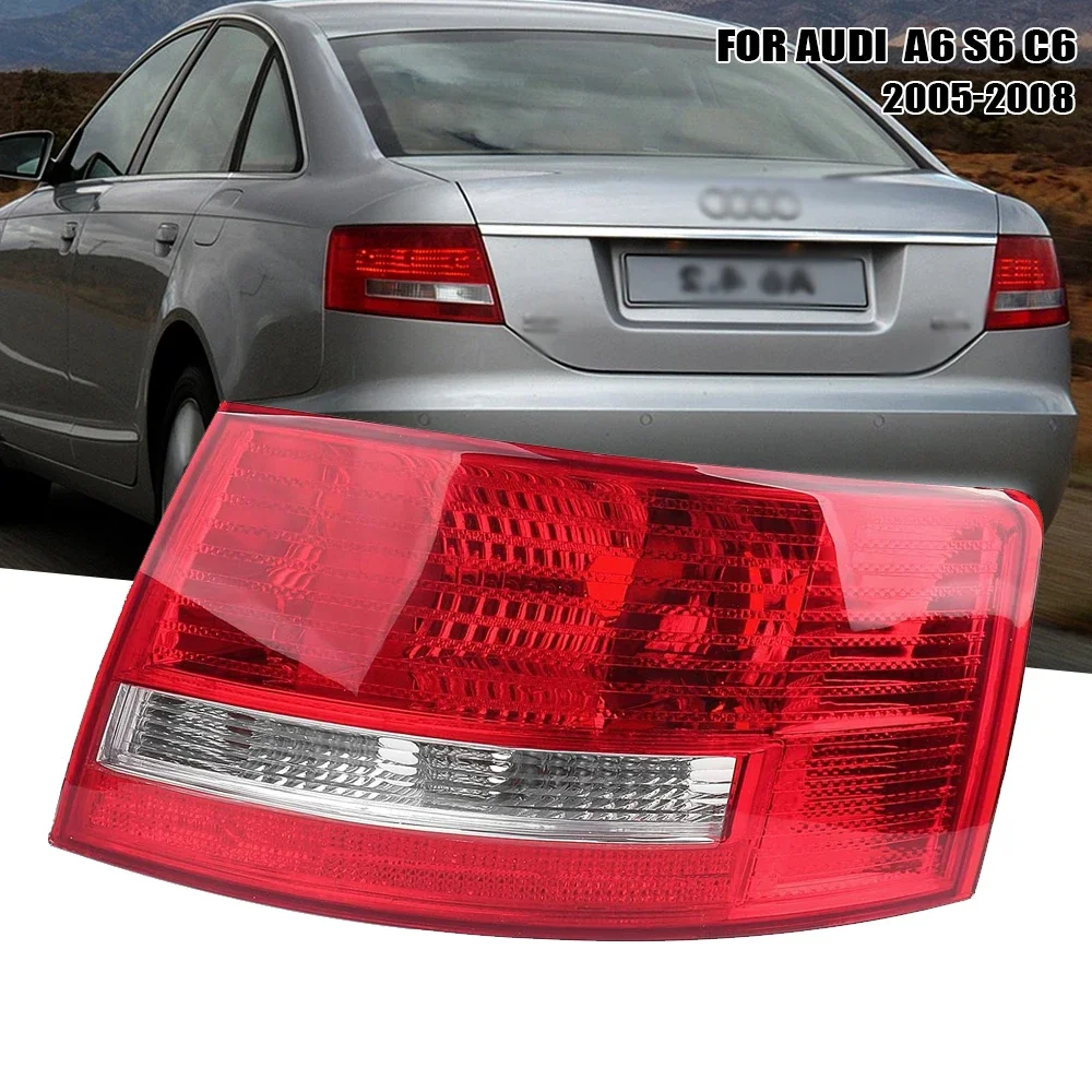 

Left/Right Side Tail Lamp for AUDI A6 S6 C6 2005 2006 2007 2008 Rear Tail Light Brake Lamp with