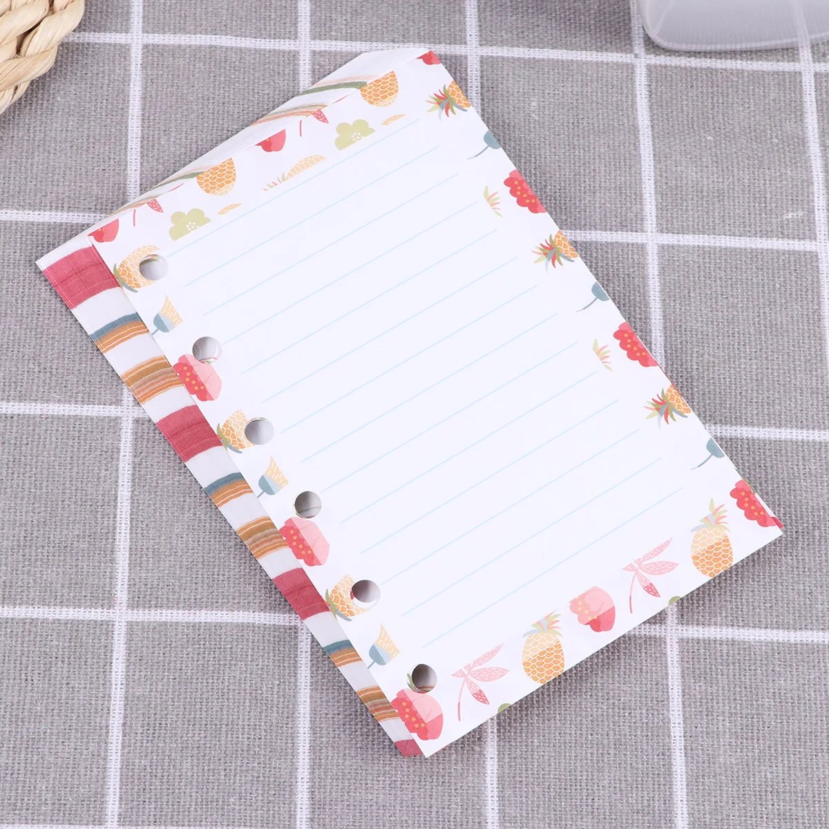 A7 6 Holes Cartoon Paper Refills Bright Filler Paper For Spiral Notebook Planner Notepad Journal Writing Drawing
