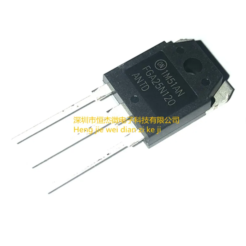 10PCS/New FGA25N120ANTD 1200V/25A Induction Cooker Power Tube IGBT Direct Insertion TO-247