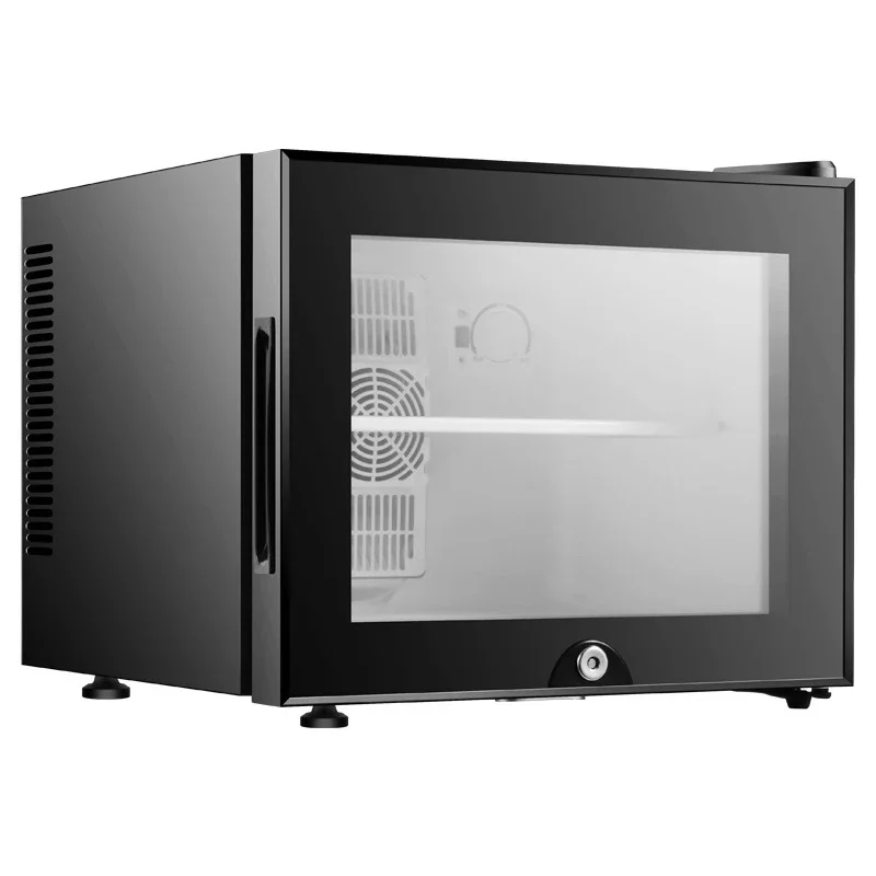

20L Compact Refrigerator: Energy-Efficient Air-Cooled Beverage and Food Storage Unit for Dormitories with Shatterproof Glass Doo