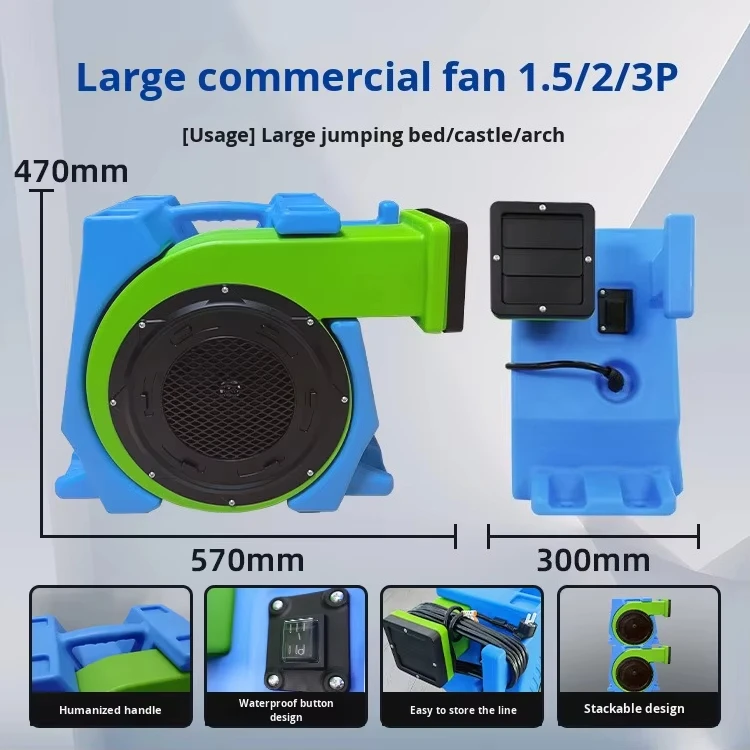 High-Power Electric Blower High Pressure AC Cast Iron Outdoor Commercial Use OEM view 2