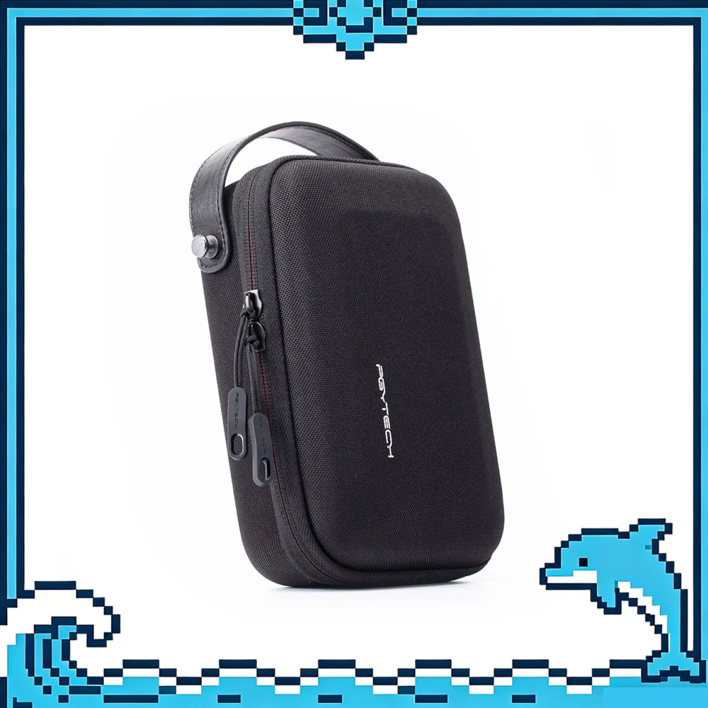 PGYTECH Action Camera Carrying Case Mini Portable Protective Hard Shell Storage Bag with Dividers for Camera Battery Accessories