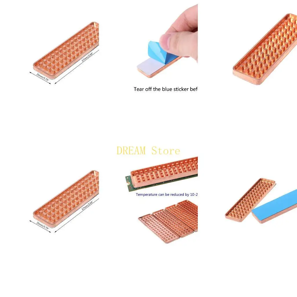 Copper for M.2 SSD Hard Drive Radiator Desktop Dedicated PCI-E NVME 2280 Heatsin best sale