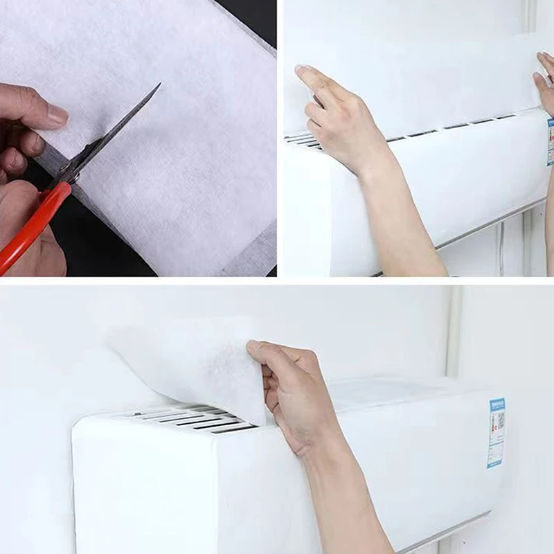 5 Pcs Home Air Conditioner Air Vent Dust Filter Cotton Universal Air Vent Filter Mesh Can Be Cut Clean Purification Parts