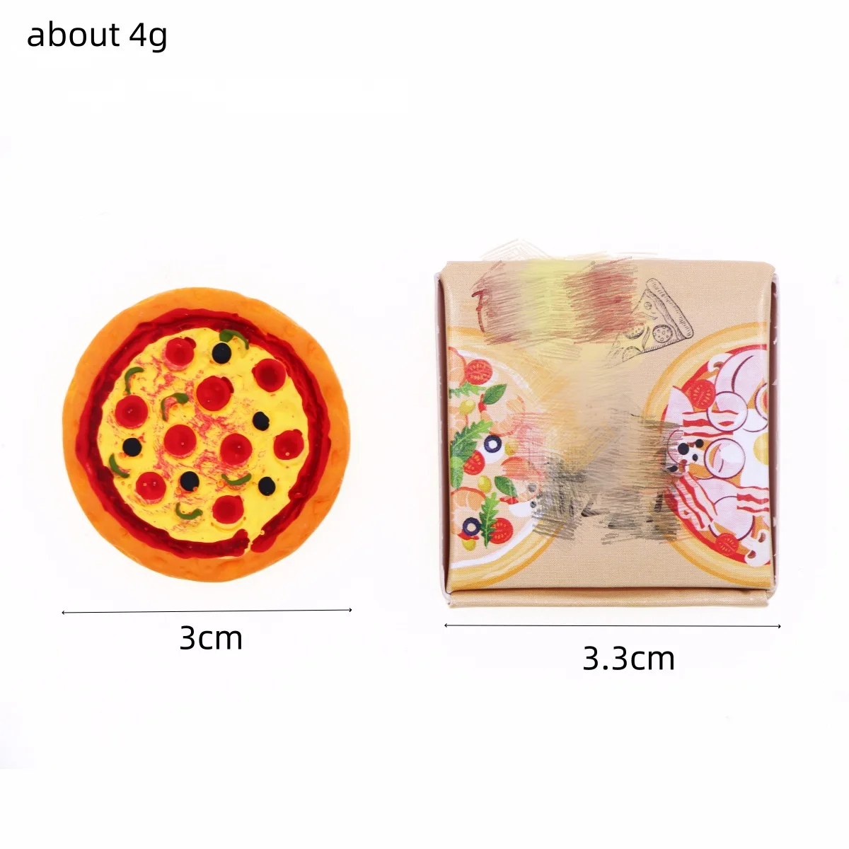 Dollhouse Mini Simulation  Egg Tart Pizza Small Cloth Doll Miniature Food Play Model Fast Food Restaurant Scene Decor accessorys