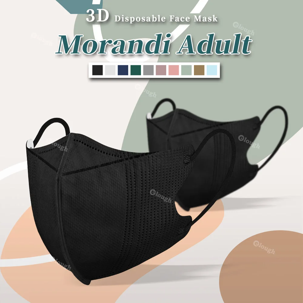 Morandi Mascarillas kn95 FPP2 Mask FFP 2 Fish korea Masks FFP2Mask Adult 4 L ayers FFP2 KN95 Respirator KN 95 Mask Black CE