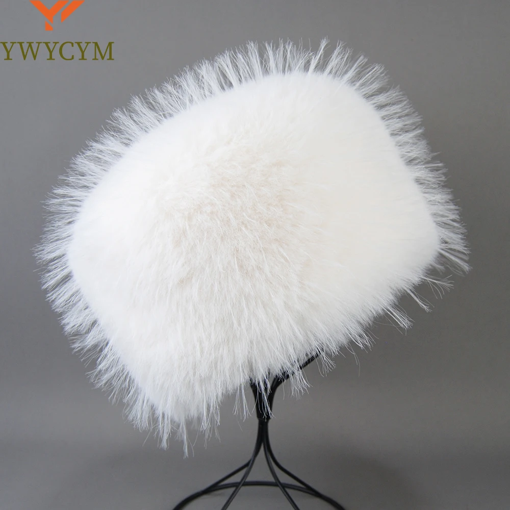 

Autumn and Winter 2025 New Women's Fashion False Raccoon Fur Cap Russian False Fur Hat False Raccoon Fur Hats Dome Mongolian Hat