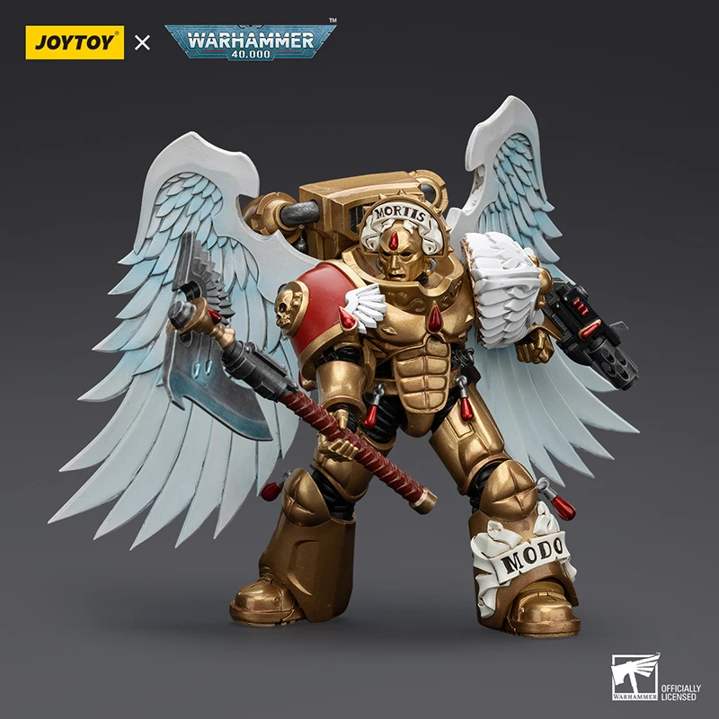 JOYTOY Warhammer 40 K 1/18 Action Figure Blood Angels Sanguinary Guard คอลเลกชันตุ๊กตาโต๊ะตกแต่งของเล่น Xmas ของขวัญ