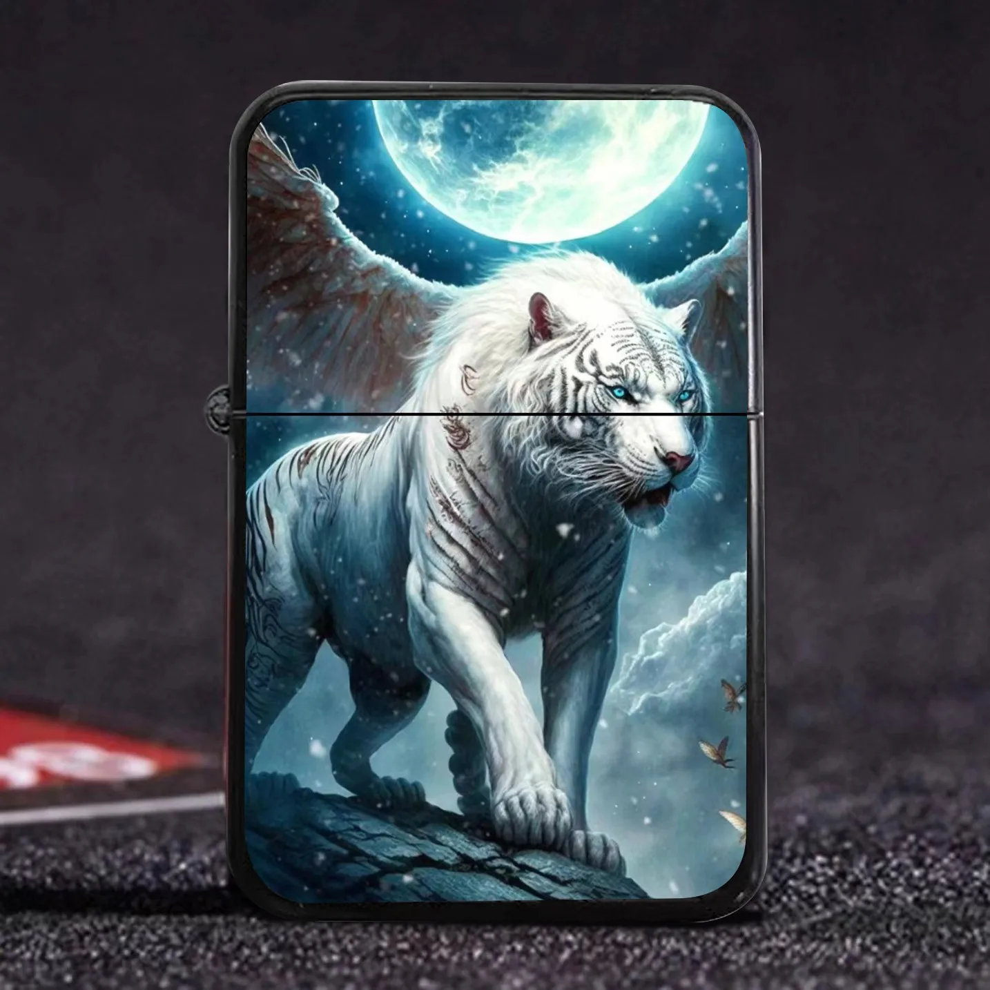 Four Divine Beasts, Green Dragon, White Tiger, Zhu Que, Xuanwu, Kerosene Lighter, Creative Birthday Gift Christmas gift