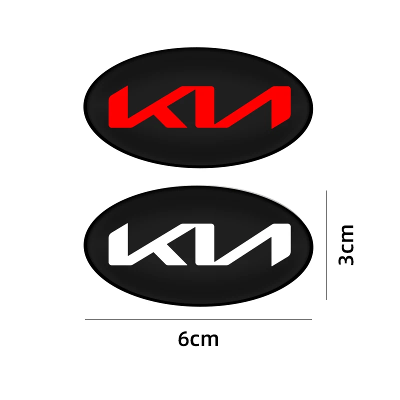 1PCS Car Steering Wheel Center Sticker For Kia K2 K3 K5 Rio Soul Sportage Car Interior Stickers Decoration Accessories