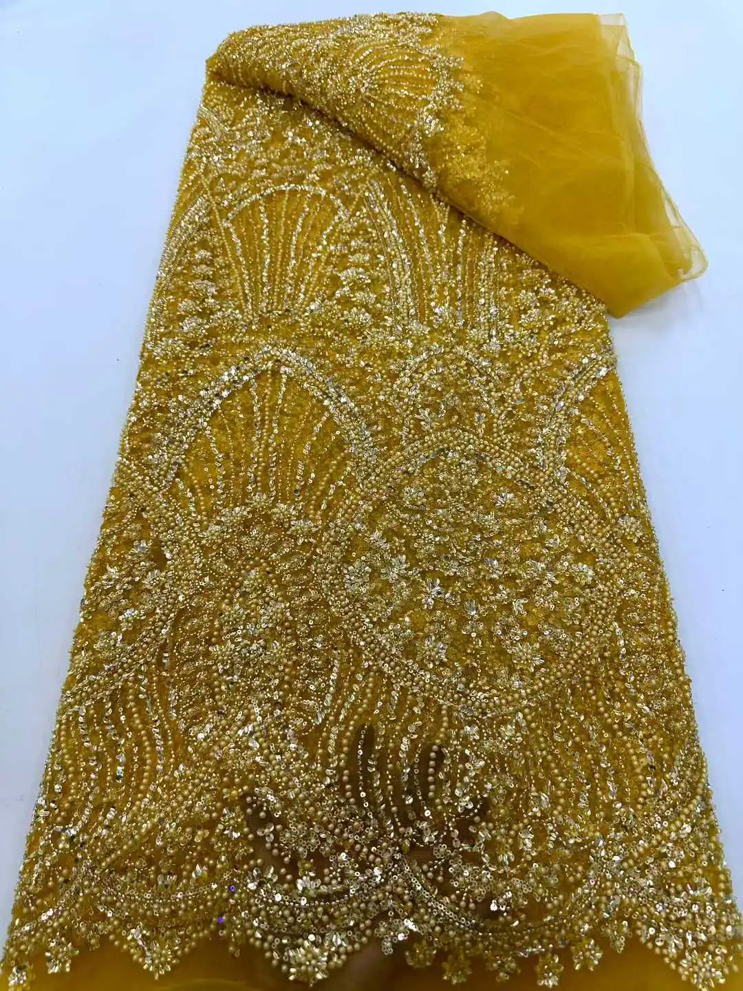 قماش دانتيل مطرز شبكي فرنسي فاخر 2025 قماش دانتيل ترتر أفريقي عالي الجودة لفساتين الزفاف النيجيرية وأعياد الميلاد