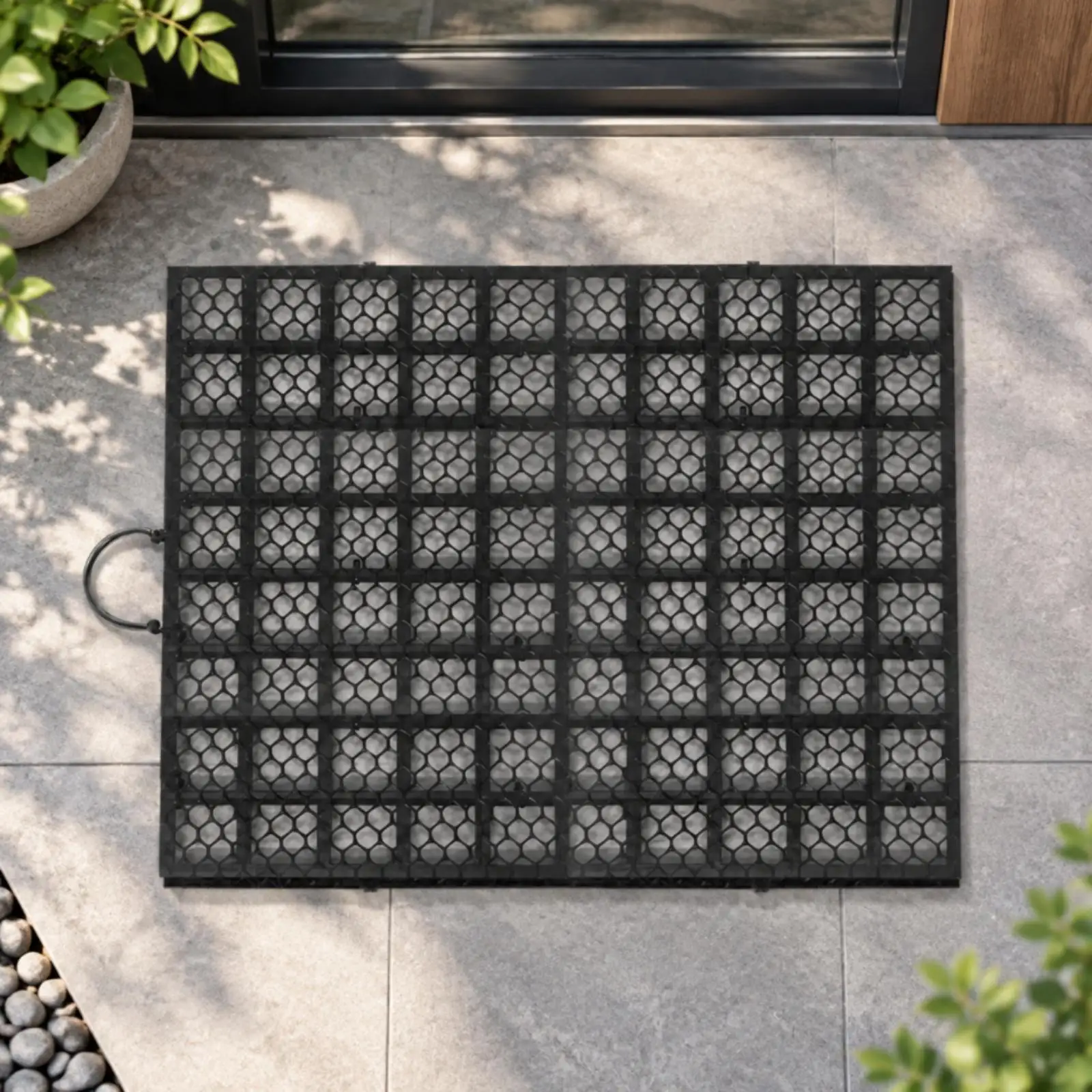 Outdoor Rectangular Planter Hanging Board for Air Plants Ferns Wall Mount Mesh Panel with Reinforced Frame for Vertical