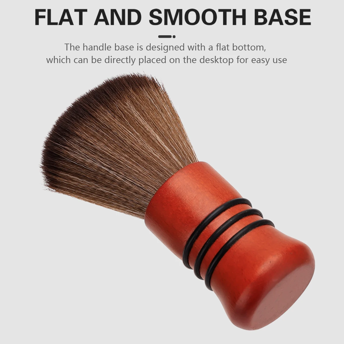 

Professional Hairdressing Neck Brush with Solid Wood Handle Barber Salon Cleaning Cutting Tool Styling Supplies Accessory