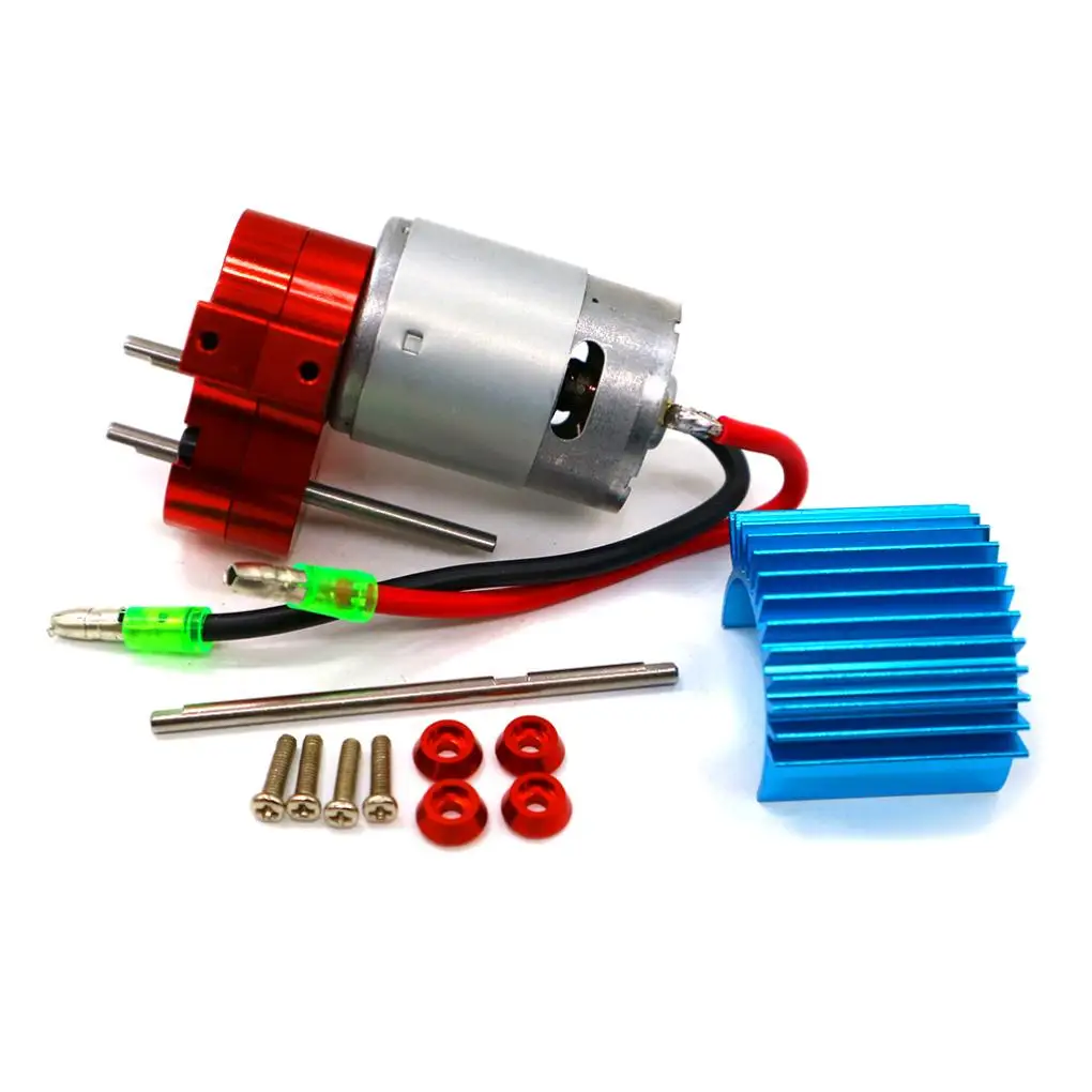 

RCGOFOLLOW 1pcs Aluminum Alloy Heat-resistant Brushed Motor For 1 12 Rc Brushed Motor MN D90 MN-99 MN-91 FJ-45 RC Car