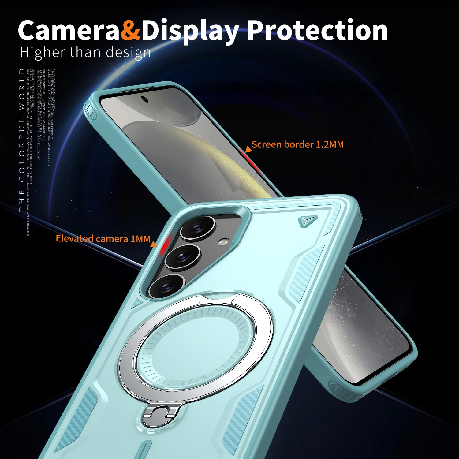 Armor Case for Samsung S25 S24 S23 Ultra Plus A55 A35 A15 Magnetic For Magsafe Wireless Charge 360 Rotate Kickstand Shockproof
