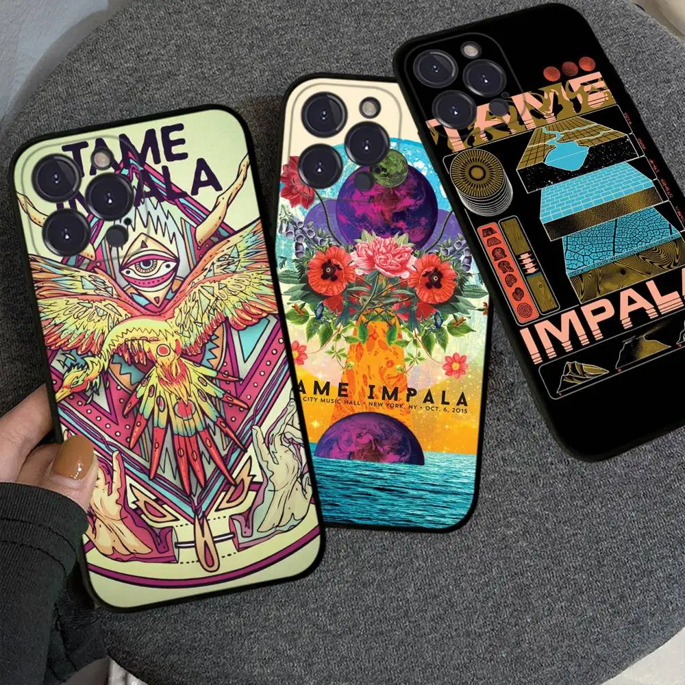 

Vintage Band T-tame I-impala Classic Phone Case For IPhone 16 15 14 11 12 13 Mini Pro XS Max Cover 6 7 8 Plus X Funda Shell
