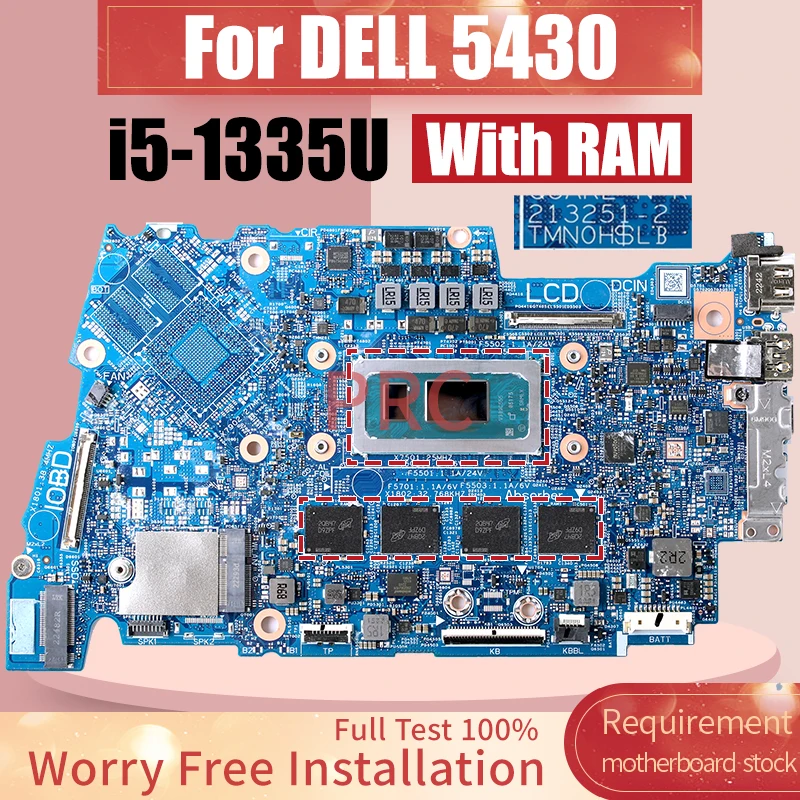 

Материнская плата для ноутбука DELL 5430, 0P59W6 213251-2 SRMLX, Φ с ОЗУ