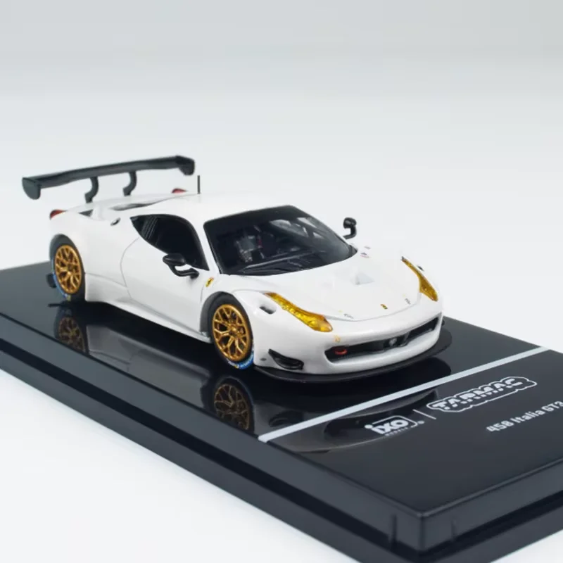 

TW масштаб 1:64 458 Italia GT3 модель автомобиля из сплава металла, статическая коллекция, украшенные праздничные подарки, игрушки, классический сувенир, подарок