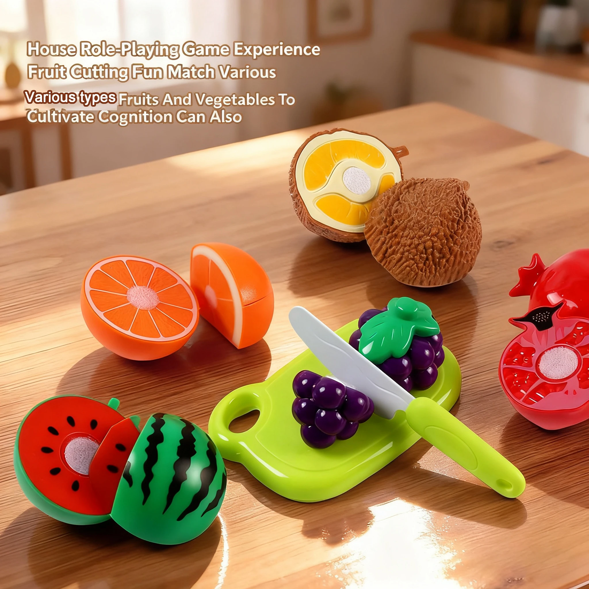 フェルトボード不織布キッチン楽しい果物と野菜のカット遊びハウスセットDIY子供のパズル手作りダーツボールクリスマスギフト