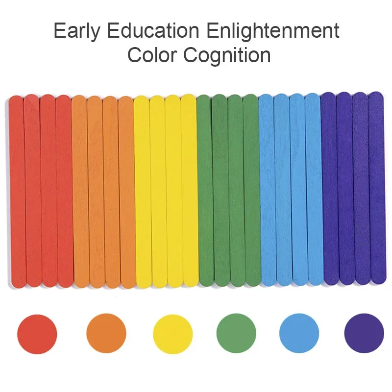 Montessori de madeira das crianças arco-íris vara pensando quebra-cabeça diy vara desafio jogos de mesa brinquedos educativos