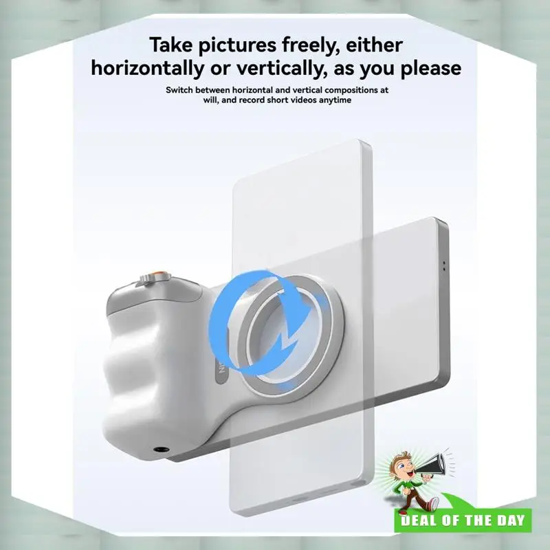 

24-Hour Delivery TELESIN Magnetic Hand Grip And Remote Control Holder For Smartphones, Camera Shooting Aid For Iphone, Huawei, S
